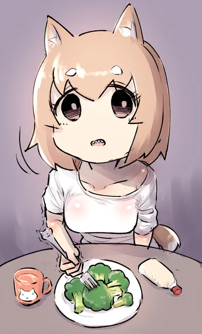 食事中なぜか見つめてくる犬ちゃん