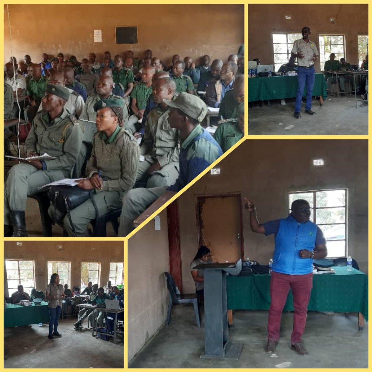 ZFC Agronomists conducting a horticulture training session in Chinhoyi to Zimbabwe Prisons and Correctional Services Staff in Chinhoyi.
