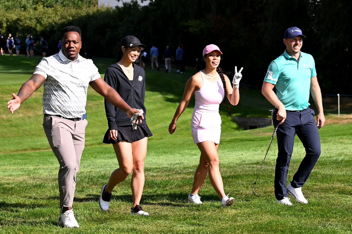 Another @BMWPGA Pro-Am complete with the lovely Kaitlyn and @IsabelleShee & my guy @Locksmith Ready to play my favourite event of the year. 🏴󠁧󠁢󠁥󠁮󠁧󠁿