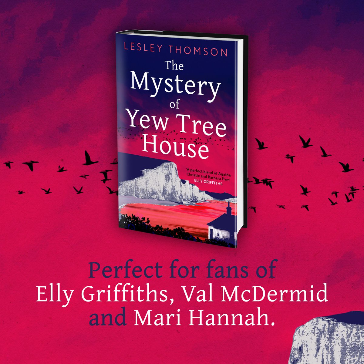 Happy publication day to @LesleyjmThomson for her new crime novel #TheMysteryofYewTreeHouse pub by @AriesFiction today & in all good bookshops! Heralded by @TheTimesBooks @MrMarkSanderso1 as 'worthy of Barbara Vine' & @MoSArtsCulture @JohnelWilliams as 'elegant & spooky'!