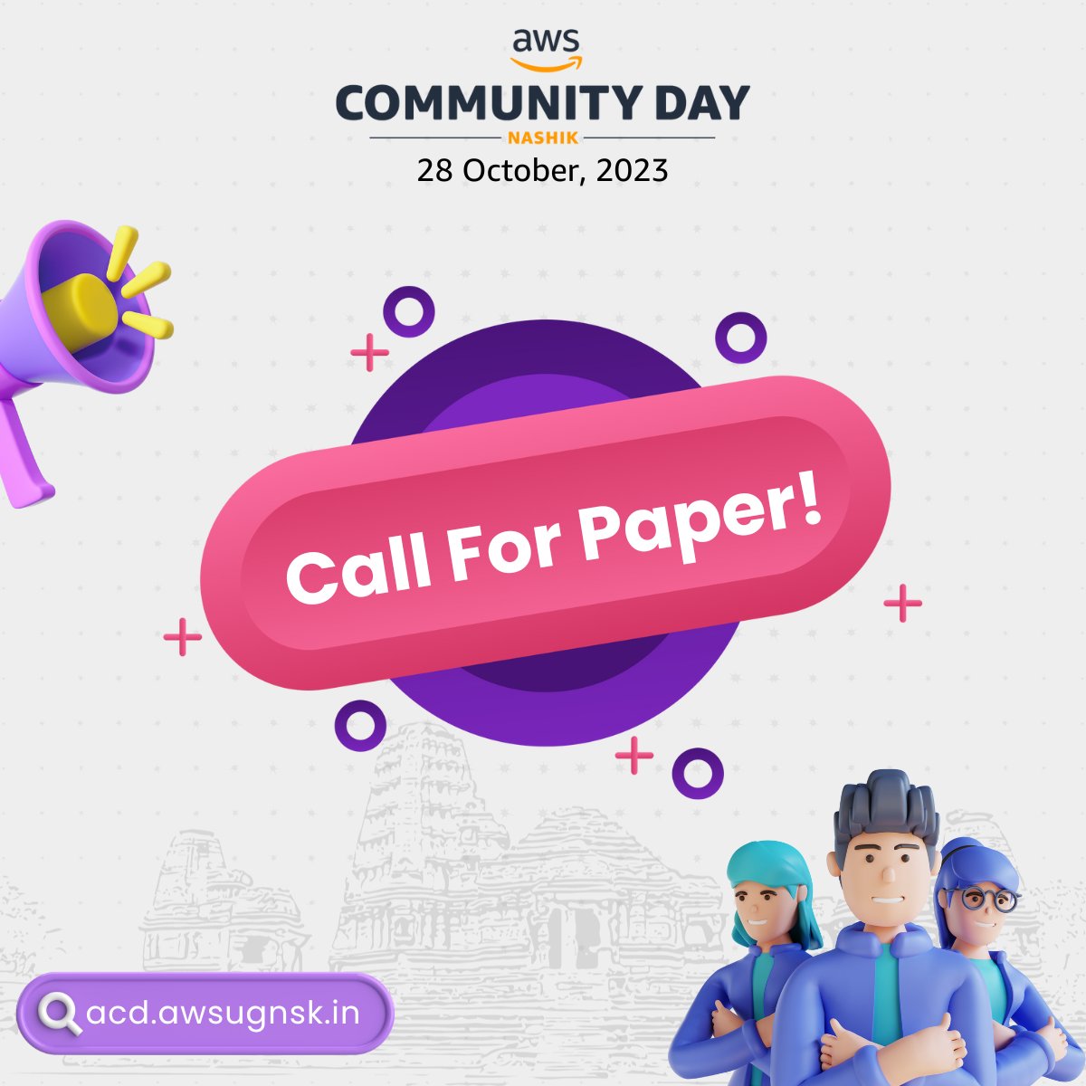 awsugnashik's tweet photo. 📣 Calling all AWS enthusiasts &amp; experts! 

Get ready to share your knowledge and expertise at the AWS Community Day Nashik 2023 on October 28th! 

Don't miss out on this joyful opportunity! 

Apply now: 👉https://t.co/UosJaZXPSv 

For more info Check: https://t.co/QOMZdyqP40 https://t.co/8ETQxfhMhb