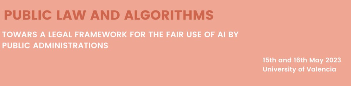 On May 15-16, 2023, the University of Valencia hosted a congress on Public Law &amp; #Algorithms. Professor Celia Fernández Aller &amp; prof. Jesus Salgado contributed with a presentation on: An interdisciplinary conversation: how to integrate ethics and people's rights into #ASTOUND