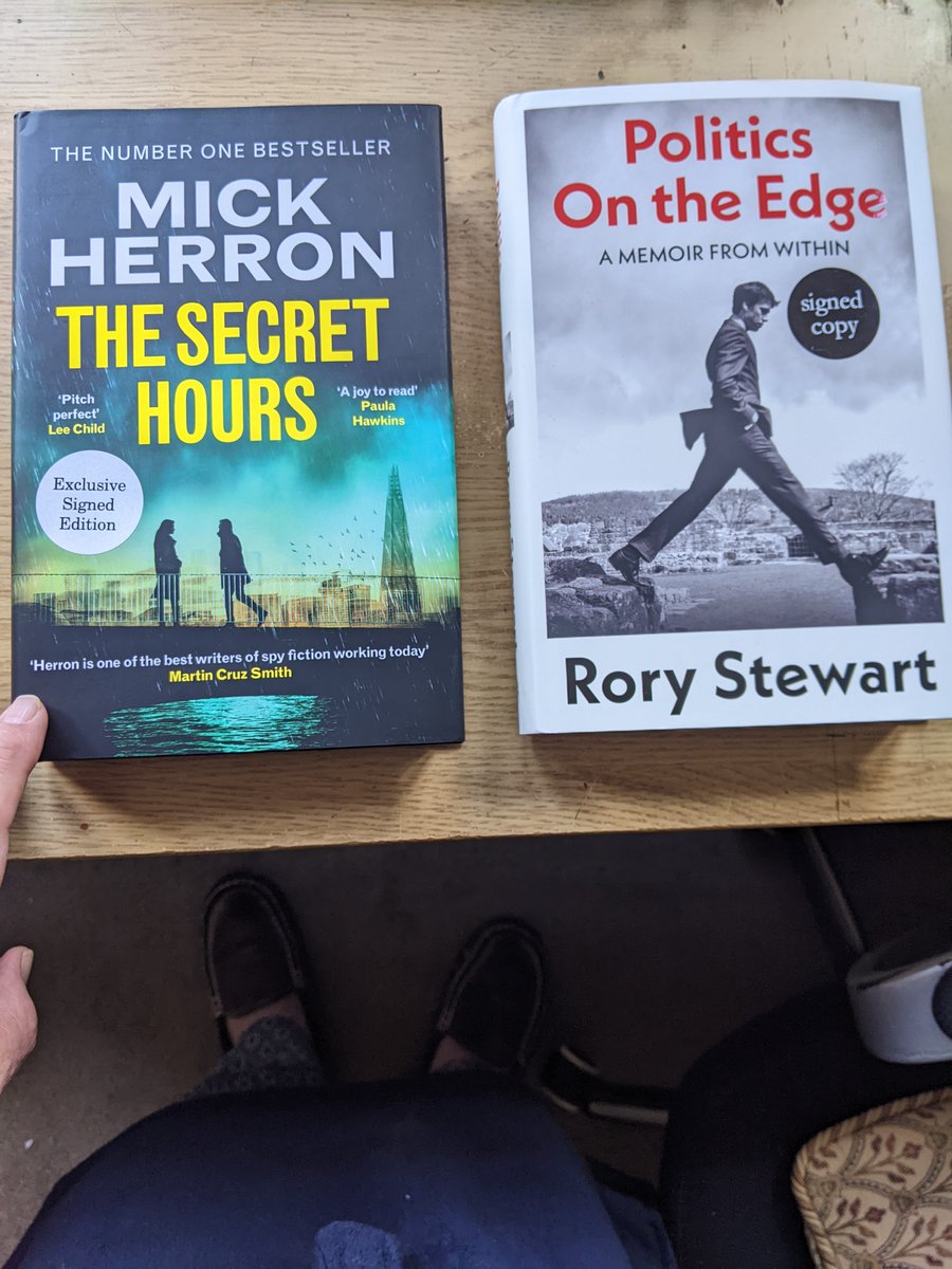 Just arrived. It's Christmas and birthday all at the same time. The only question: which one first? @RoryStewartUK #mickherron #sloughhouse