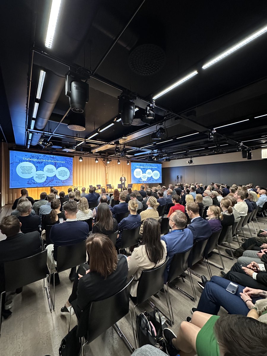 Kiilto's tweet photo. Our @raijapolvinen introduces #SUPERecosystem: “Revolution can never be done alone. We need to combine the brightest minds to change the whole value chain.” 

Let's come together to create innovations for a better built environment. 

#KiiltoSUPERlaunch #SUPERHealthyBuildings https://t.co/CPuYfW2kVR