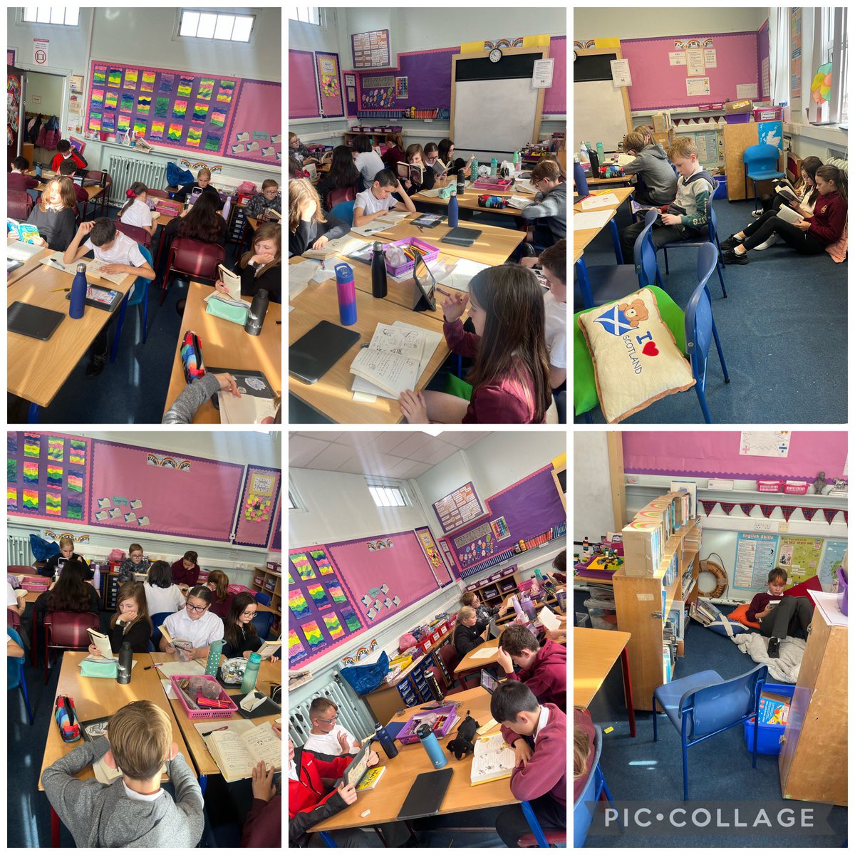 P7Q taking part in #WPSreadathon yesterday!! 🏃‍♀️🏃🏽‍♂️📖 🏆 Ready for round 2 today!!! #readingforenjoyment