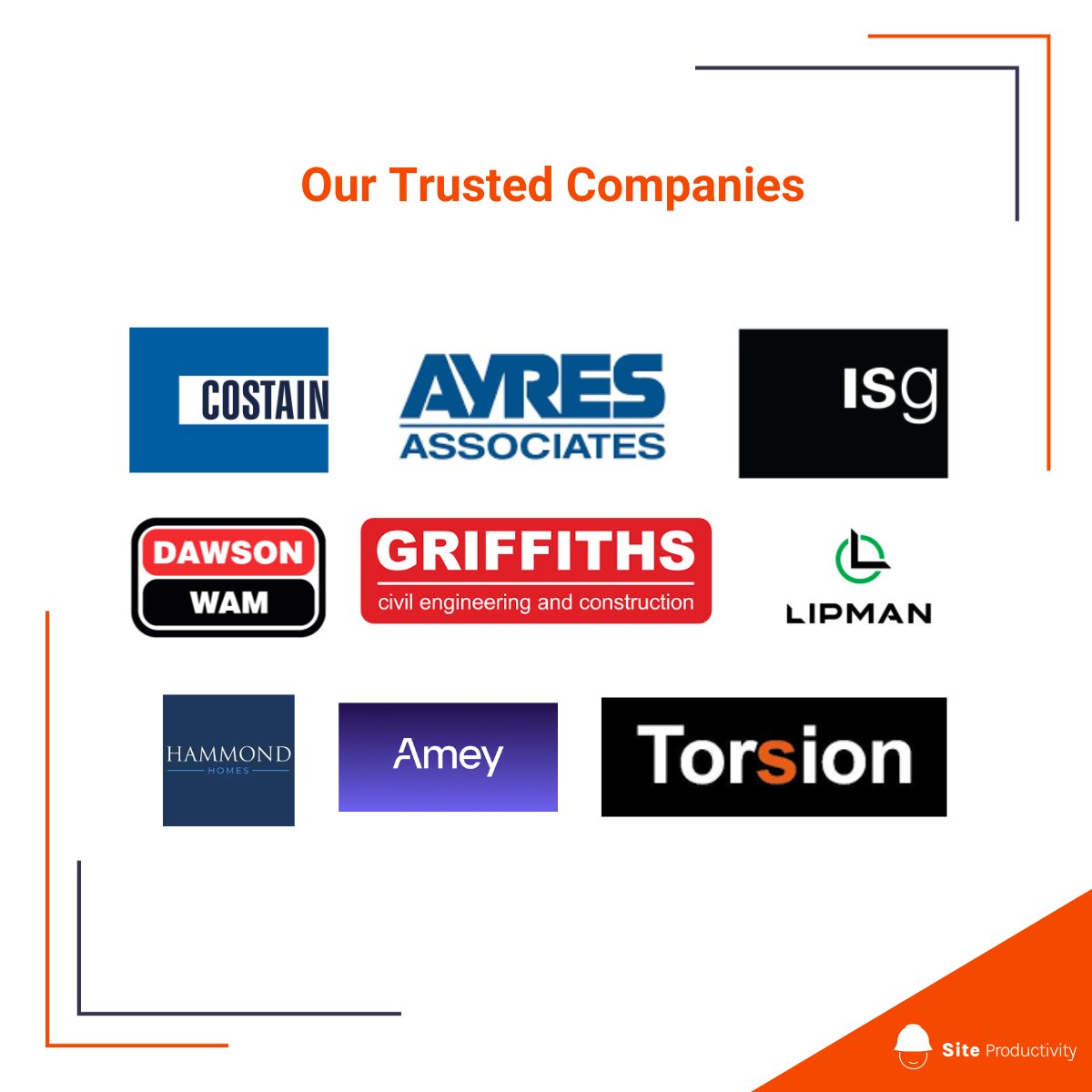 ✨ We've had the privilege of collaborating with leading-edge companies in the construction sector.

🤝 We are deeply honored to have served these companies and would like to thank them for their trust in us.

#construction #constructionindustry #sitemanagement #trustedclients