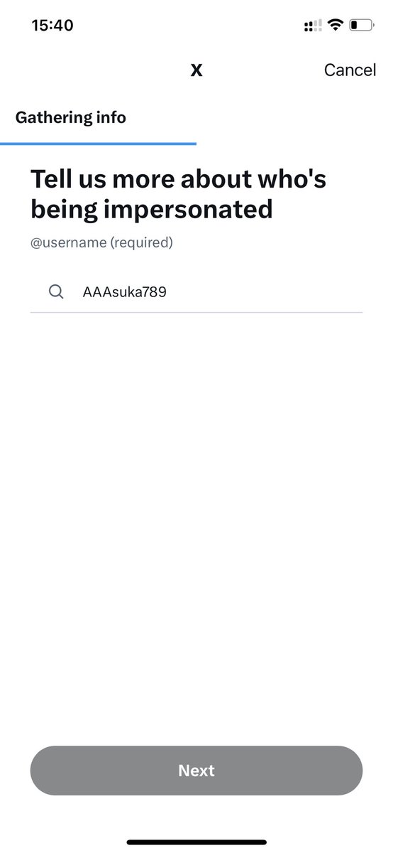 这个沙叉系统要是记得在这一步取消对黄推的search ban，高仿盗图号能死99%，所有高仿盗图号都因为举报人卡在这一步填不了自己的用户名而免逃举报，我找谁说理去 https://t.co/aW1P84YRDR