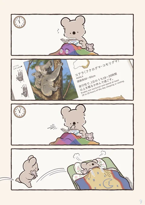 【再掲】適切な睡眠時間を知ったコアラ 