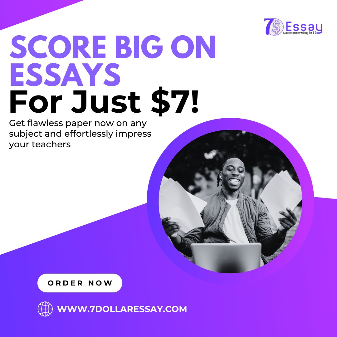 7DollarEssay's tweet photo. Striving for top-notch essays without breaking the bank? Our expert team is here to help you excel in your academic journey.
Visit us: https://t.co/tK3EHXGl1e
#Essaydue #essayhelp #essaywriting #AcademicTwitter #thursdaymood #ThingsNobodySaidInThe1980s #AEWDynamite https://t.co/mTzPC7zScp