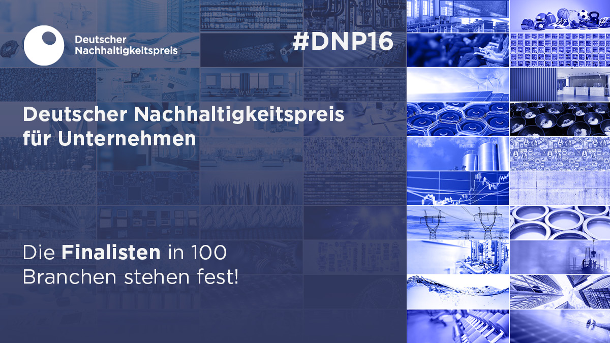 Deutscher Nachhaltigkeitspreis (@_dnp_) on Twitter photo Juror:innen aus 100 Fachjurys haben über die Vorreiter der #Nachhaltigkeit der deutschen Wirtschaft entschieden. Nun stehen die Finalisten des fest ➡️ ow.ly/2JqJ50PKr9t
@BMUV <a href="/DIHK_News/">DIHK</a> <a href="/WWF_Deutschland/">WWF Deutschland</a> <a href="/pwc_de/">PwC Deutschland</a> <a href="/sustainament_de/">Centre for Sustainability Management (CSM)</a> #Nachhaltigkeitspreis #DNP16 Juror:innen aus 100 Fachjurys haben über die Vorreiter der #Nachhaltigkeit der deutschen Wirtschaft entschieden. Nun stehen die Finalisten des fest ➡️ ow.ly/2JqJ50PKr9t
@BMUV <a href="/DIHK_News/">DIHK</a> <a href="/WWF_Deutschland/">WWF Deutschland</a> <a href="/pwc_de/">PwC Deutschland</a> <a href="/sustainament_de/">Centre for Sustainability Management (CSM)</a> #Nachhaltigkeitspreis #DNP16