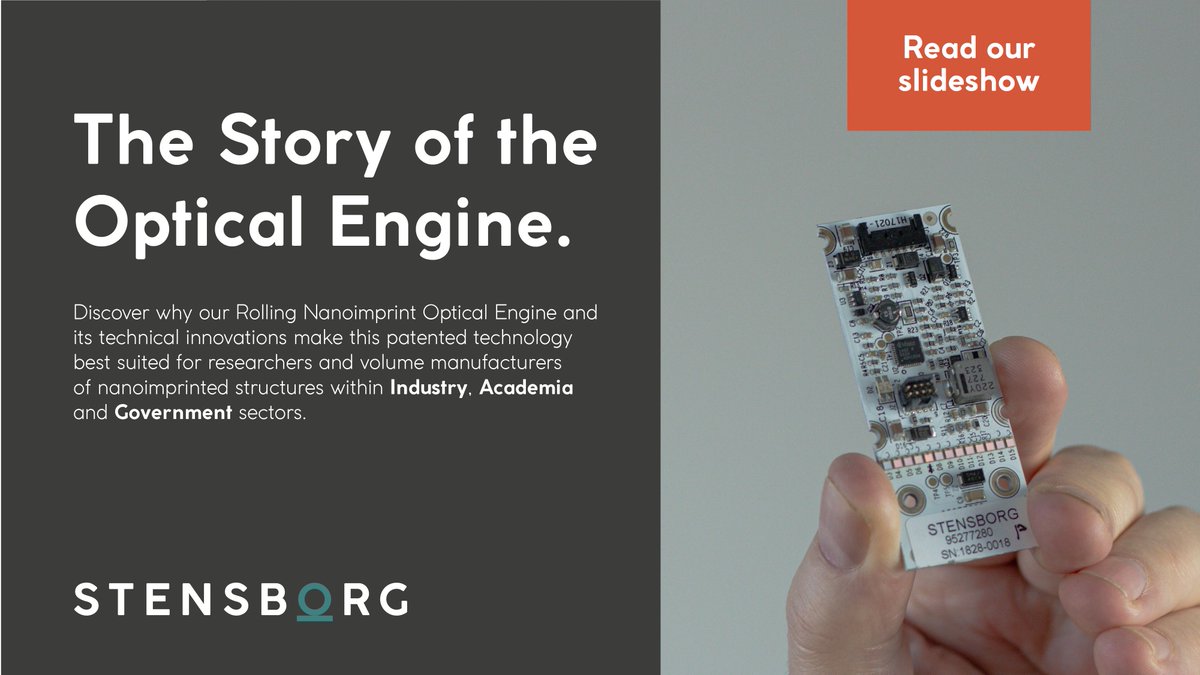Stensborg's tweet image. Optimise your #Prototyping with THIS #OpticalEngine (OE)!
Present in the #DesktopR2PNanoImprinter and larger machines, our patented OE is modular and scalable.

Read how it will improve your #NanoimprintLithography experimentation and #MassManufacturing &amp;gt; bit.ly/3Rm8VNM