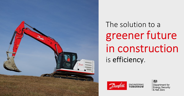 Danfoss's tweet photo. The greenest energy is the energy we don’t use. Danfoss Power Solutions has received a £4.9 million grant (approx. $6.1 million) from @energygovuk to accelerate the decarbonization of excavators. 

Learn more:
https://t.co/7kEodOt6tk
#Whyee #Decarbonization #NetZero https://t.co/REA8Uyorvp