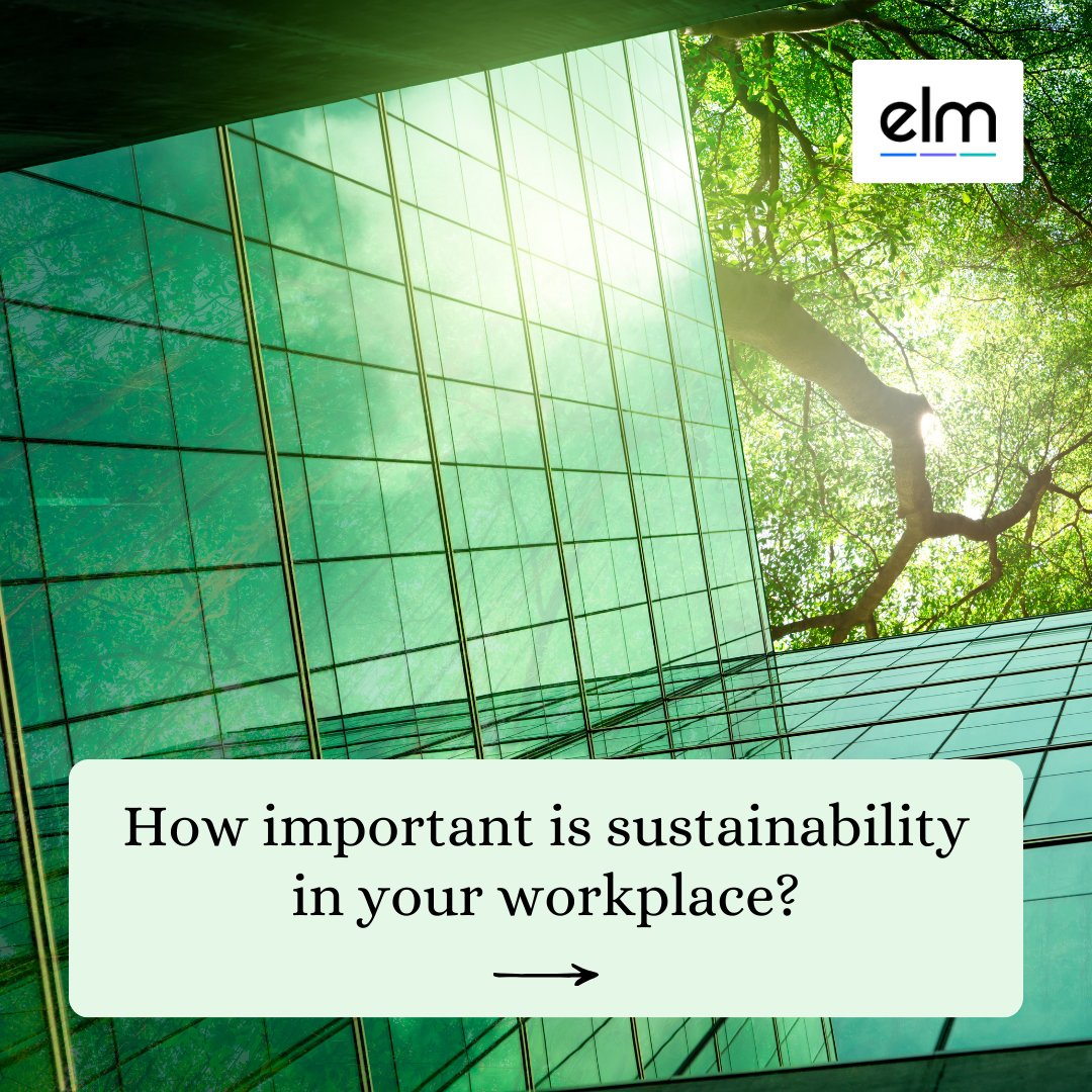 elmworkspace's tweet image. How important is sustainability to you and your business?

Let us know in the comments. ⬇️🌿

#sustainableworkplace #sustainabilityatwork