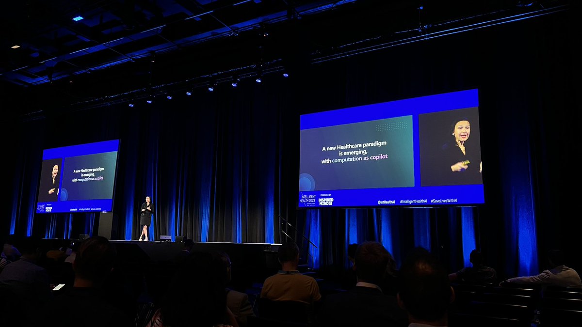 nonfungibledoc's tweet image. Elena Bonfiglioli from Microsoft emphasizing the implication of genAI: speaking of the pre-gpt and the post-gpt era.

#IntelligentHealthAI