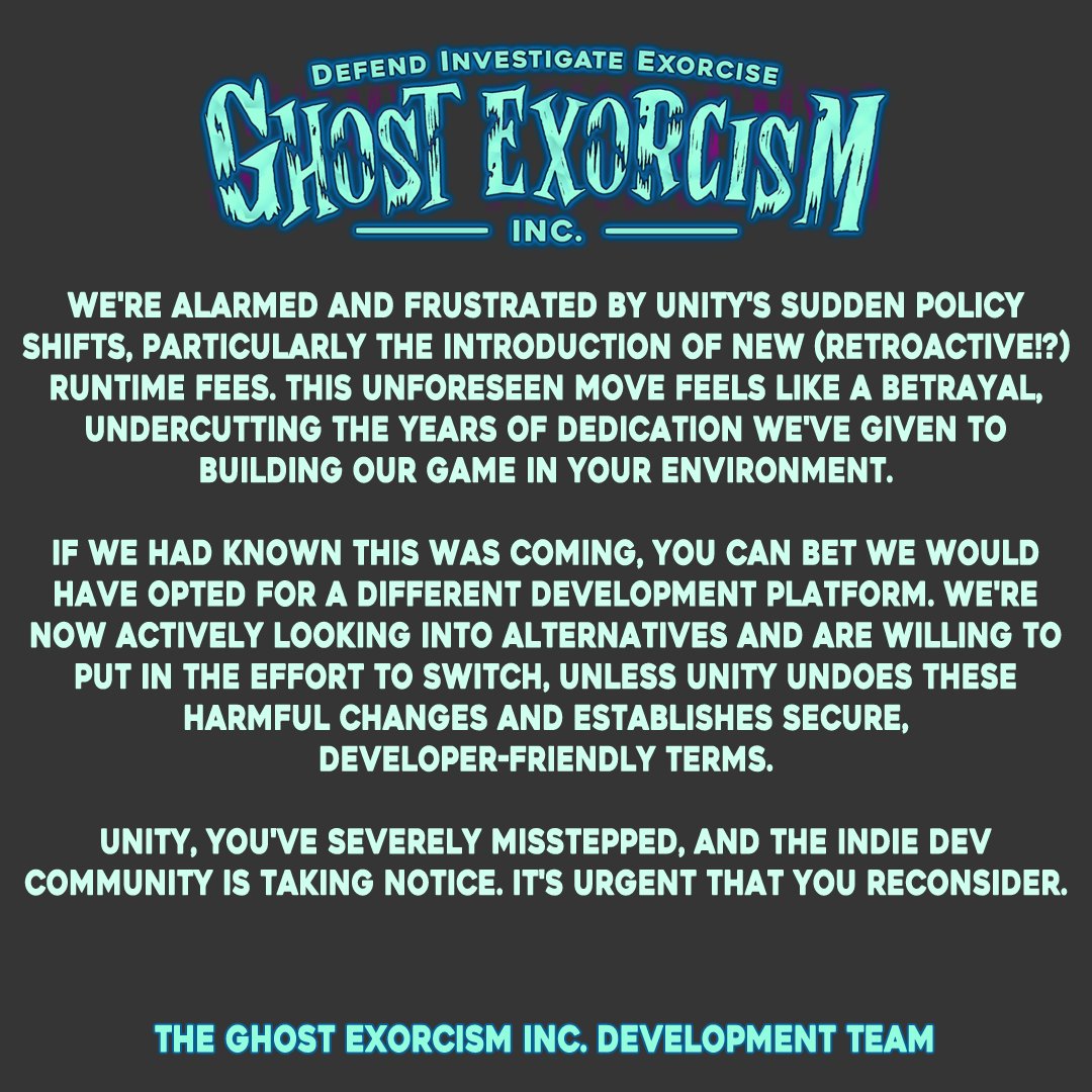 <a href="/unity/">Unity</a>, we're outraged. 
#IndieDevs #unity3d #Unity #UnityEngine