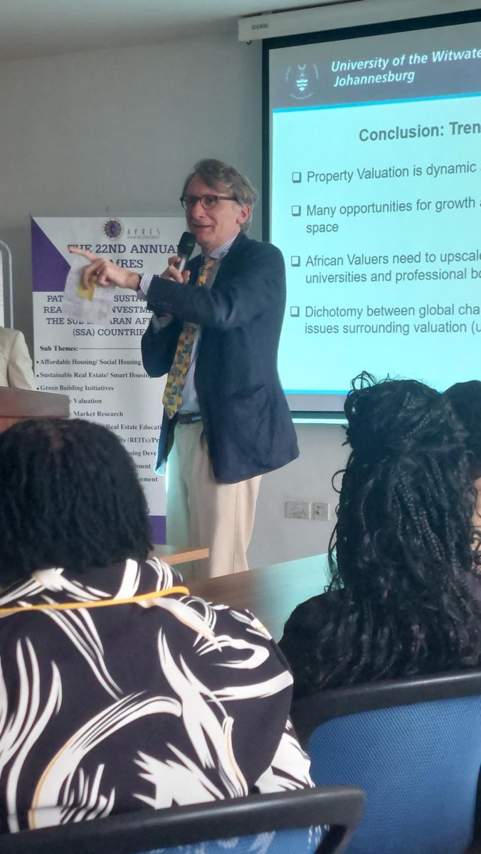 A.Prof Francois Viruly &amp; Dr Frank Ametefe attended the 22nd Afres 2023 conference in Nairobi. They delivered a paper that considered the impact of ESG on REIT financial returns. Francois gave a Master class which included inputs from academics across the globe.