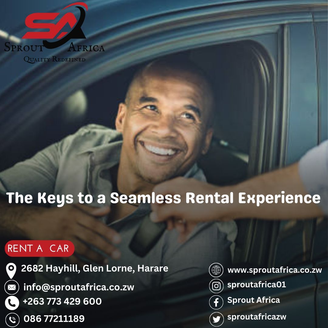 Book now with Sprout Africa and let us redefine your car rental experience. Get ready to hit the road with a smile!
#SproutAfrica #CarRental #EasyBooking #RentACar #BookNow #VehicleHire #smile #quality #qualityredefined #affordableluxury #affordableprices