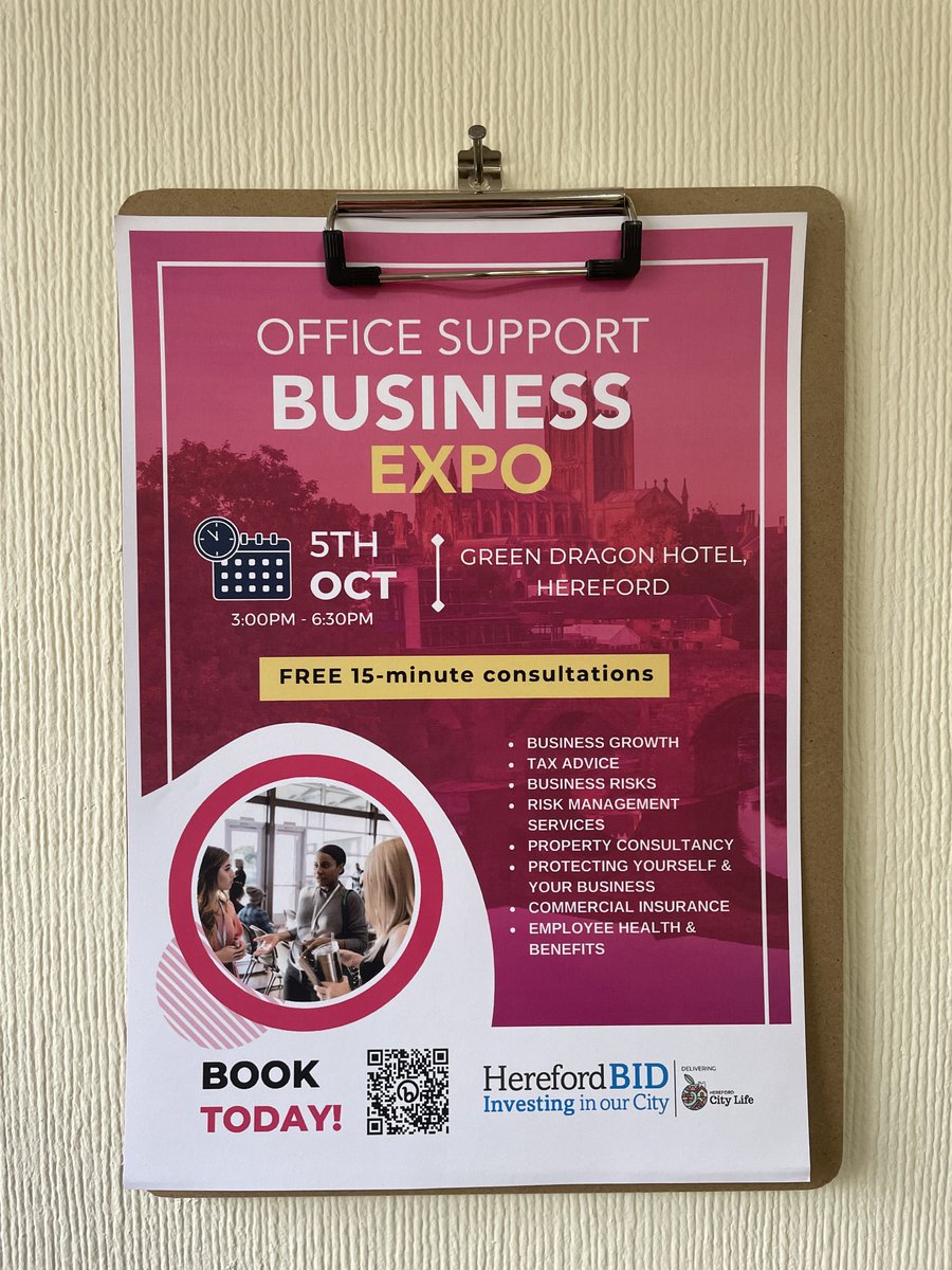 📆 Date for your diary! #businessexpo #hereford #herefordbid

Our friends at @marshcommuk will be there to offer insurance advice to local businesses!