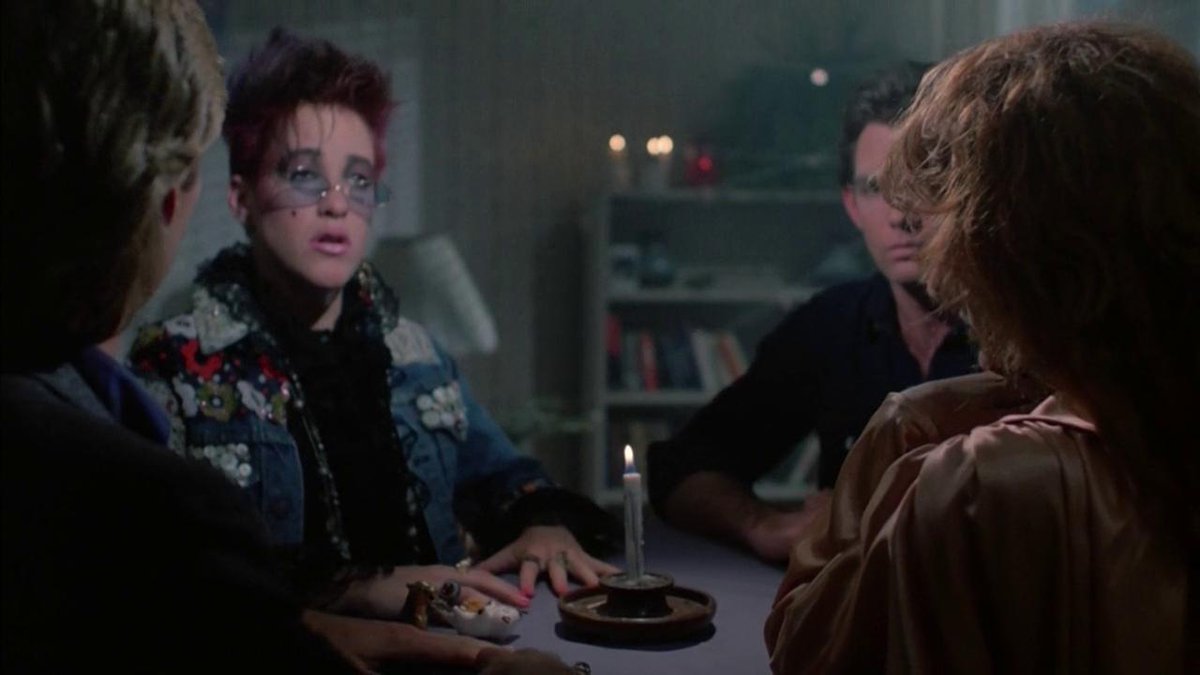 AngusKohm's tweet photo. Witchboard (1986) by #KevinTenney
w/#ToddAllen #TawnyKitaen #StephenNichols #KathleenWilhoite

When his girlfriend awakens something evil with a ouija board, Jim must work with an old enemy to try to save her.  

"Seduction. Entrapment. Possession. Don't play it alone."

#Horror https://t.co/ZvhxeUEtfo
