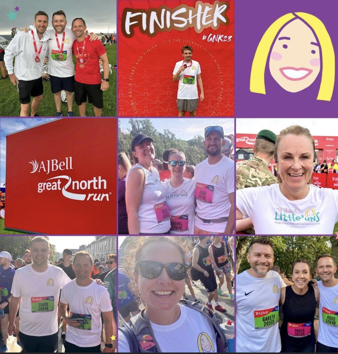 #GreatNorthRun for the charity we set up in my wife Lisa’s name

Lisa Shaw’s Little’Uns 

Every penny raised will go to support kids dealing with the loss of a parent.