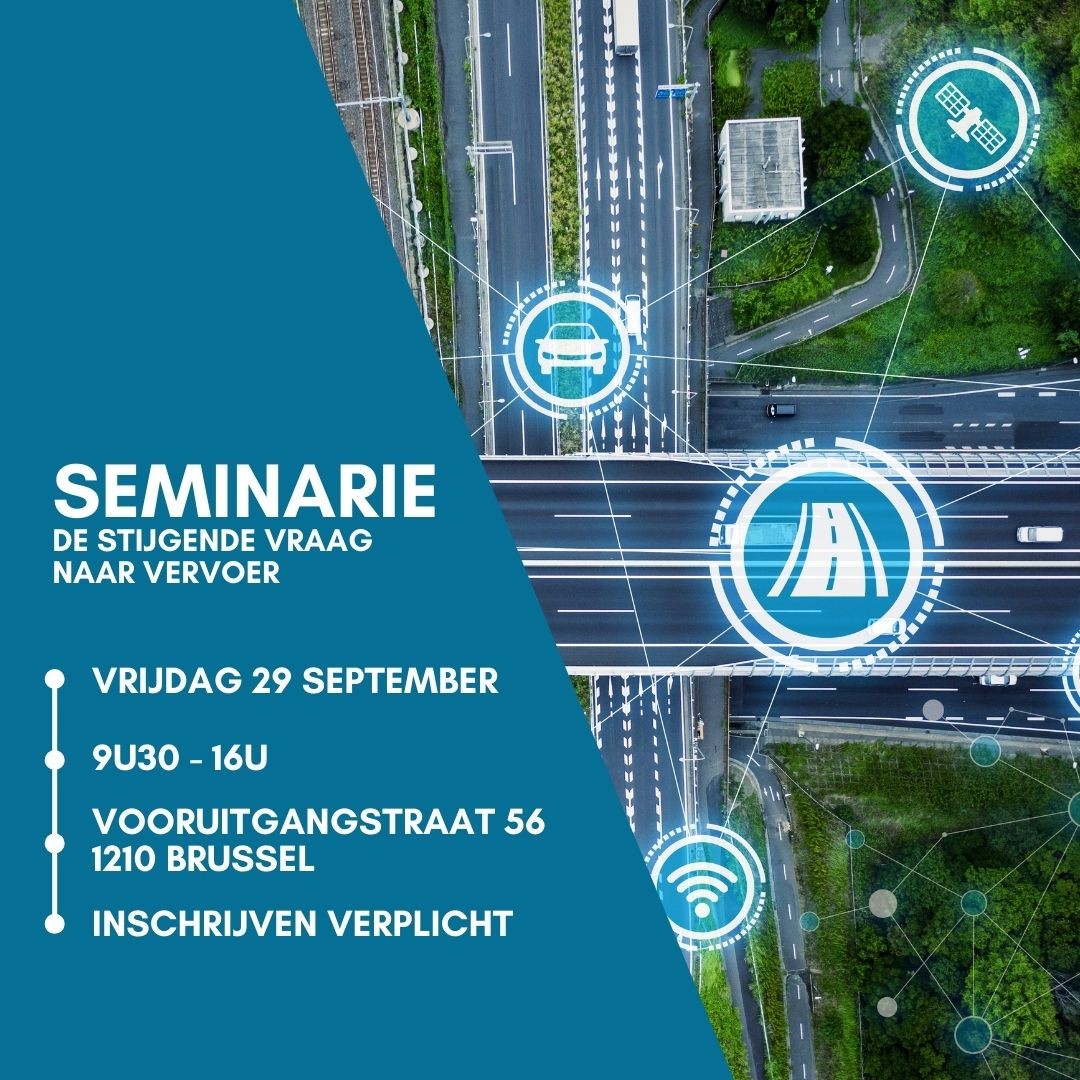 🗓️ De FOD Mobiliteit organiseert een seminarie over de stijgende vraag naar vervoer in het licht van economische, sociale en milieu-uitdagingen.

Info en inschrijven 👉bit.ly/3RDrYmT
<a href="/AurelienBigo/">Aurélien Bigo</a> <a href="/IWEPS_wallonie/">IWEPS</a> <a href="/ITF_Forum/">International #Transport Forum 🌎</a> <a href="/FPB_BE/">Federaal Planbureau</a> <a href="/UAntwerpen/">UAntwerpen</a> <a href="/Mobilise_VUB/">Mobilise</a> <a href="/colruytgroup/">Colruyt Group</a>