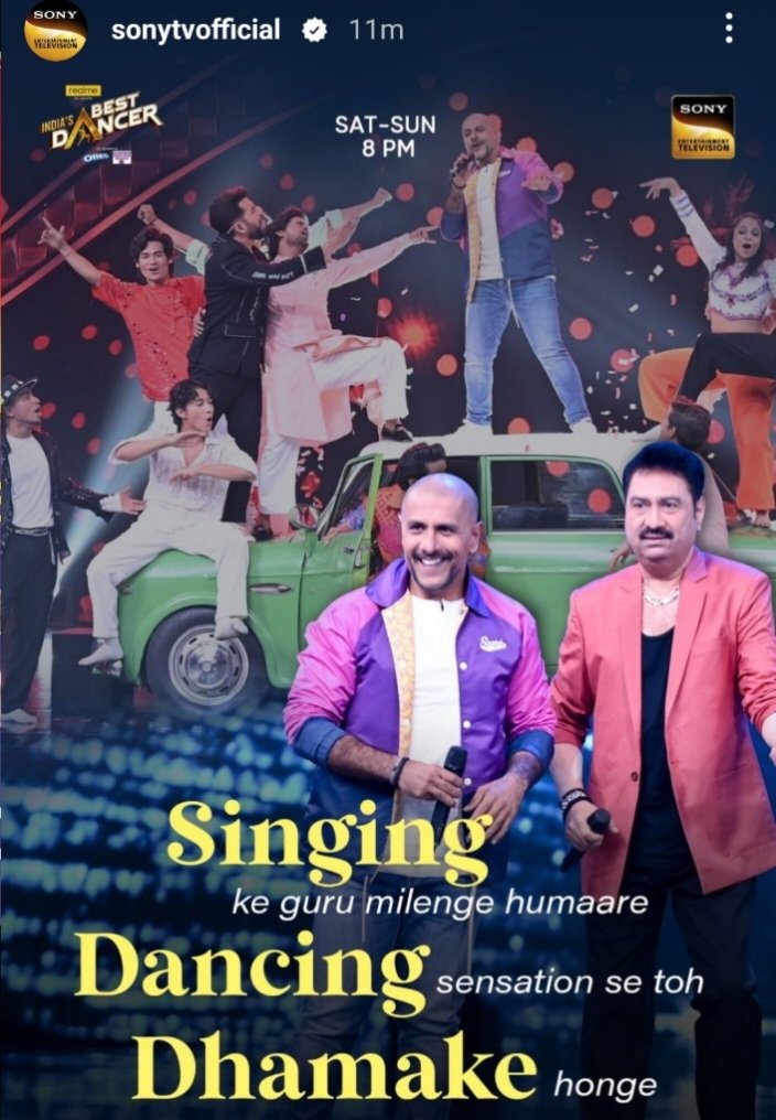 Watch our Super Judges @VishalDadlani & #kumarsanu in #indiasbestdancer this weekend... #ibd #ibd3 #indiasbestdancer3 #indiasbestdancerseason3 #indianidol #indianidol14 #indianidolseason14 #indianidol2023 #IndianIdolisBack #vishaldadlani #shreyaghoshal #HussainKuwajerwala