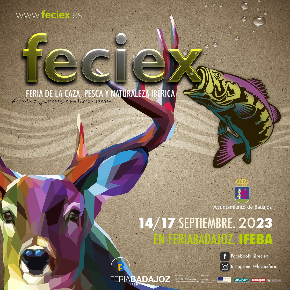 🐗🎣🌳 A unas horas de inaugurar la próxima edición de #FECIEX