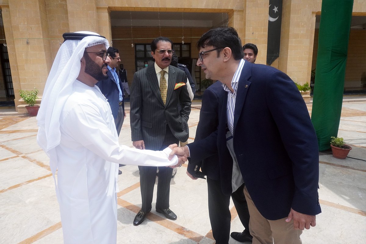 AdPulseIMC's tweet photo. AdPulse hosted a reception for His Excellency Dr. Tawfiq bin Fawzan Al-Rabiah, the Saudi Minister of Hajj and Umrah, and his delegation at the Governor House of Sindh.
#GovernerSindh #adpulse #ksa #event #advertising #advertisingagency #welcome #karachi #hajj #umrah #ministers https://t.co/0PXCLTdrlg