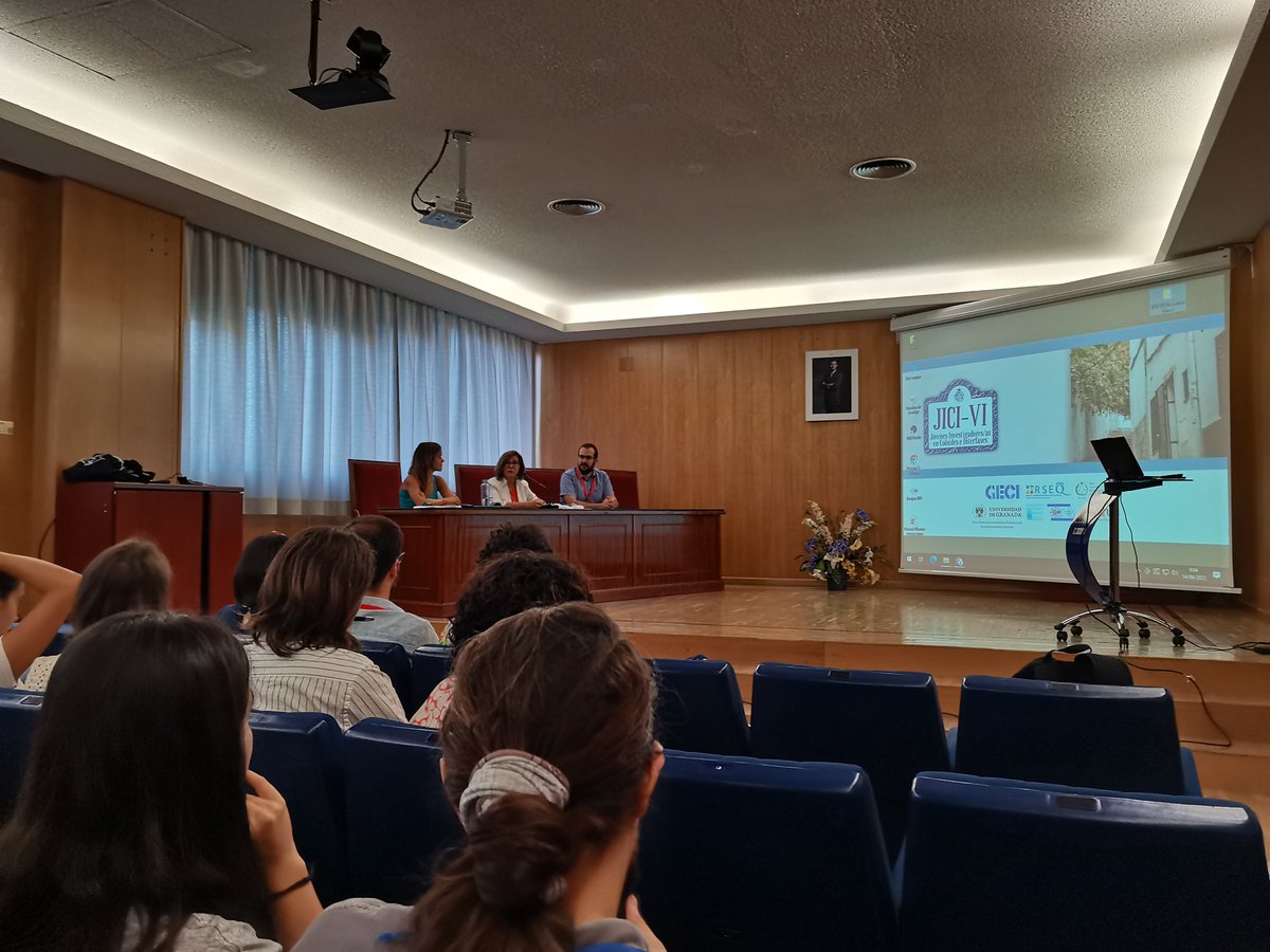 ➡️ ¡Hemos iniciado nuestro programa del #JICI6 hoy!

María del Carmen Carrión, Decana de la <a href="/fcienciasugr/">Facultad de Ciencias</a>, nos ha dado la bienvenida a la <a href="/CanalUGR/">Universidad Granada</a>