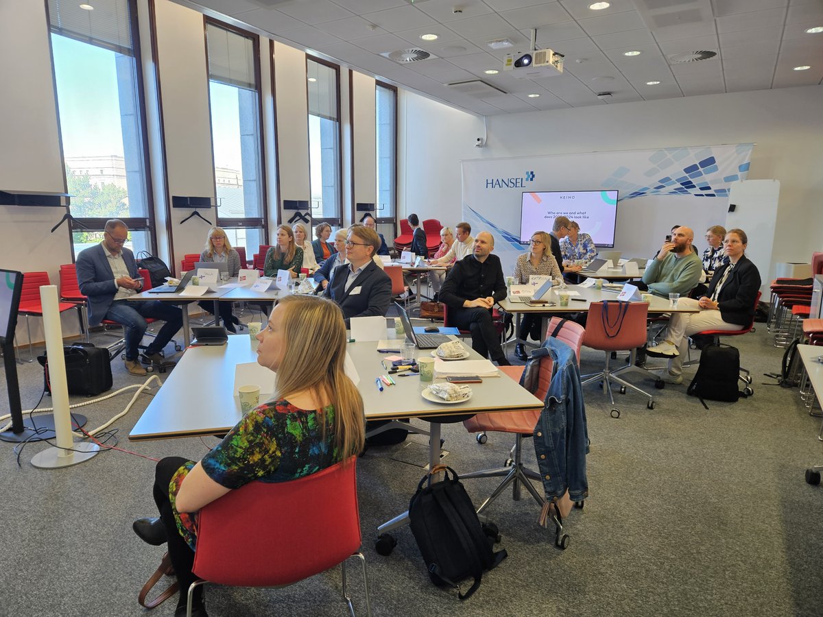 We are happy to host the Nordic peer meeting on promoting #innovativepublicprocurement in Helsinki. Wellcome our colleaques from <a href="/Innov_off_ansk/">Leverandørutviklingsprogrammet</a>, <a href="/OffentligInno/">CO-PI</a> &amp; <a href="/uhmynd/">Upphandlingsmyndigheten</a> 🇫🇮🇳🇴🇩🇰🇸🇪
#julkisethankinnat #innovaatio