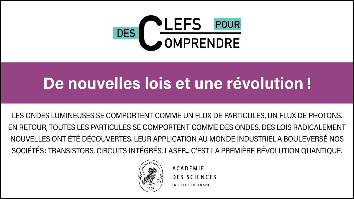 Nouvelle révolution, Nouvelles applications ? Transistors, circuits intégrés, lasers… Toutes ces grandes innovations sont issues de la révolution quantique.⬇️