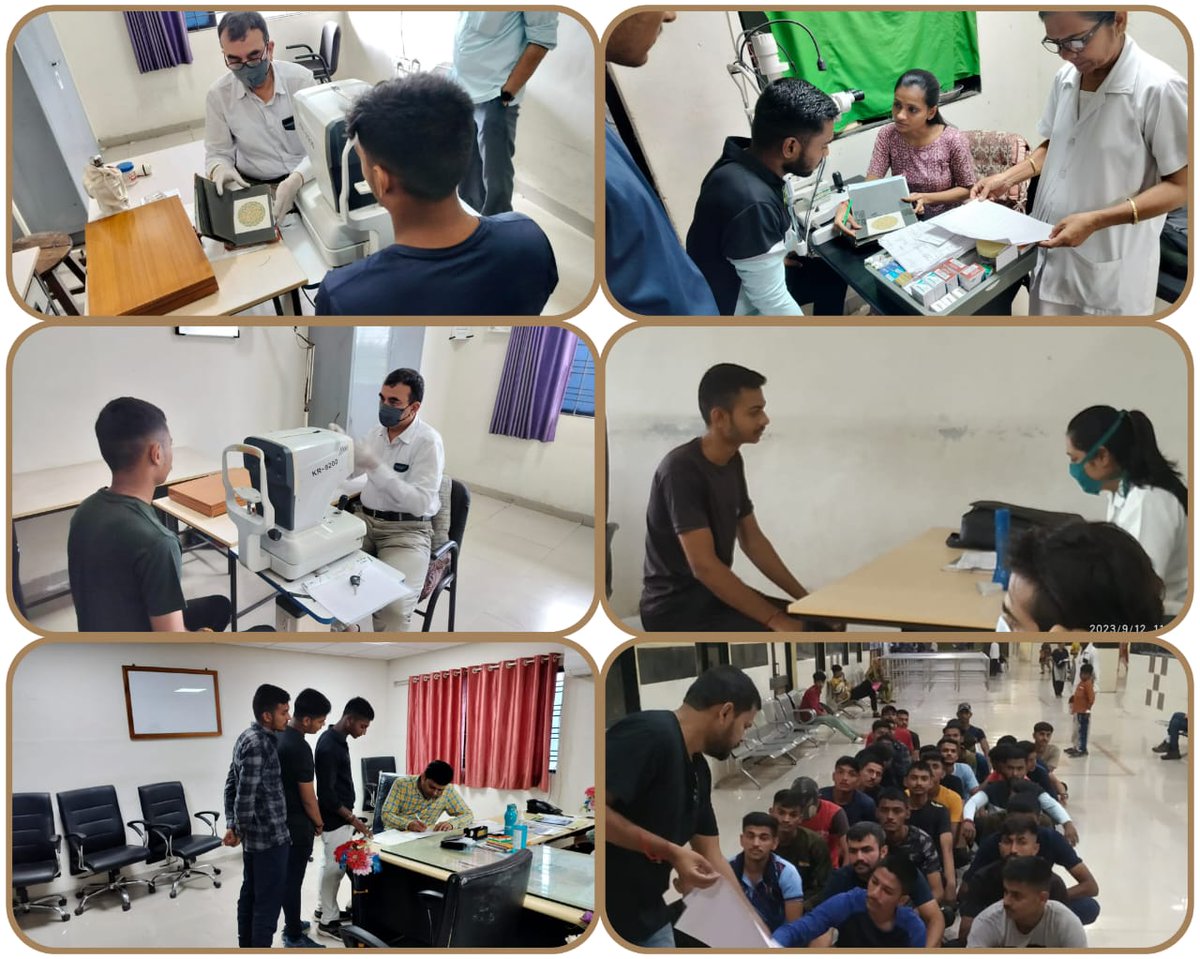 જિલ્લા રોજગાર વિનિમય કચેરી - જુનાગઢ : નિવાસી તાલીમ વર્ગનાં તાલીમાર્થીઓને ભરતી કસોટીનાં માપદંડો મુજબ મોક ટેસ્ટ - તબીબી પરીક્ષણ નિષ્ણાંત તબીબશ્રીઓ દ્વારા કરવામાં આવેલ જેમાં સૂચિત બાબતો પર ઉપચારાત્મક અનુકાર્ય કરવામાં આવેલ હતું. 
#AgniVeer
<a href="/CMOGuj/">CMO Gujarat</a> <a href="/Balwantsinh99/">Balvantsinh Rajput</a> <a href="/collectorjunag/">Collector Junagadh</a>