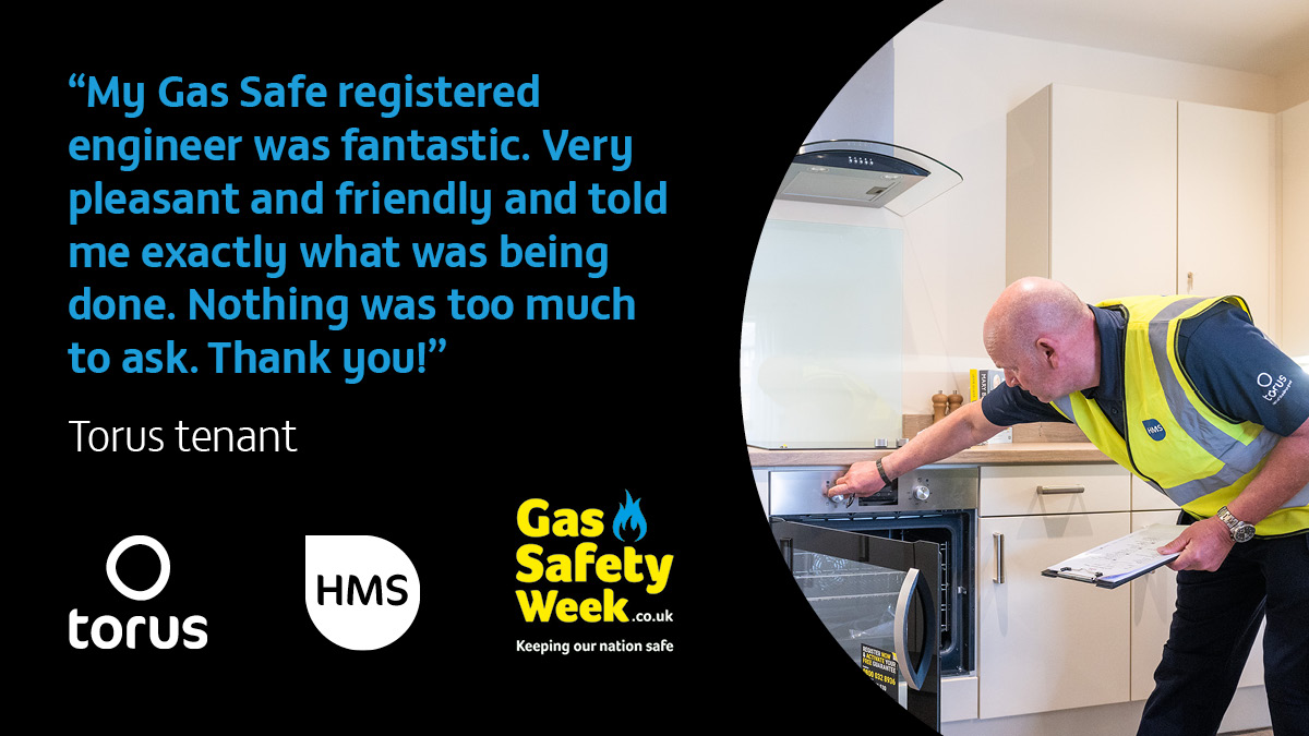 We are delighted that our amazing #TeamHMS Gas Safe engineers received 96% satisfaction rate from our customers at Torus following their annual gas safety check.  

#GSW23 #GasSafetyWeek