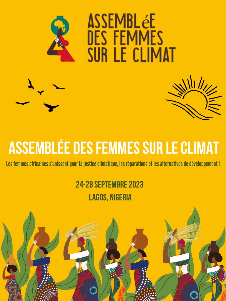 Les femmes africaines exigent une #ActionClimat maintenant ! Elles se lèvent pour exiger de VRAIES solutions et pour dire NON à l'impunité des entreprises et au ' développement ' destructeur ✊🌍