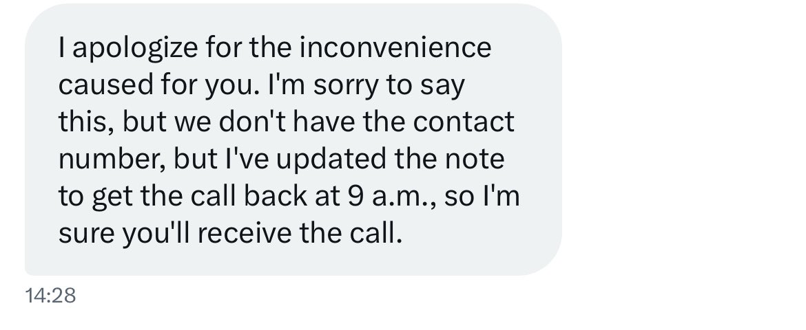 paulbnorris's tweet photo. Give me the phone number for the concerns team @thameswater because they’re incapable of making a call themselves despite your promises. @Ofwat https://t.co/JUJ32EKpbC