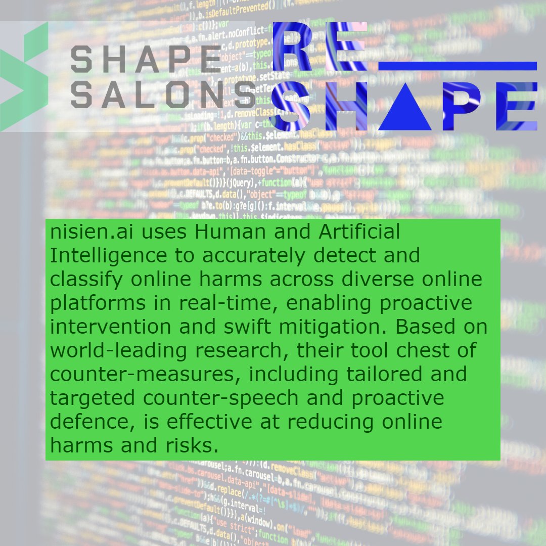 aspectangels's tweet photo. https://t.co/yQfEaZRB5W were another of our #SHAPE Salon pitches at last week's #reSHAPE event. Their social media safeguarding packages educate and arm your people and clients with the knowledge and tools needed to remain safe online.

Find out more at https://t.co/HOLH9veKRg https://t.co/UfyJKIupBE