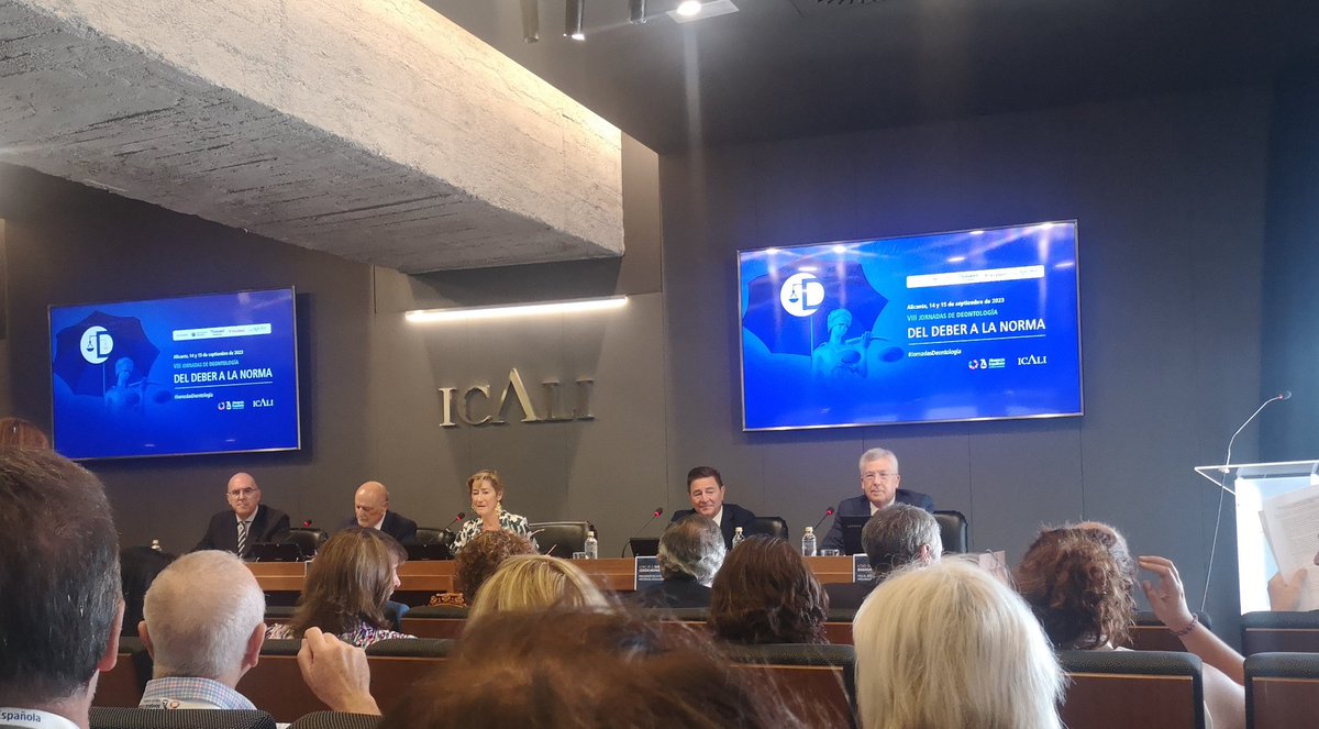 ICA_ESTELLA's tweet photo. #ICAESTELLA en VIII Jornadas de Deontología en @ICALI_ColegAbog
Inaugura nuestra Presidenta de @Abogacia_es @_OrtegaVictoria https://t.co/sBRieH4C2x