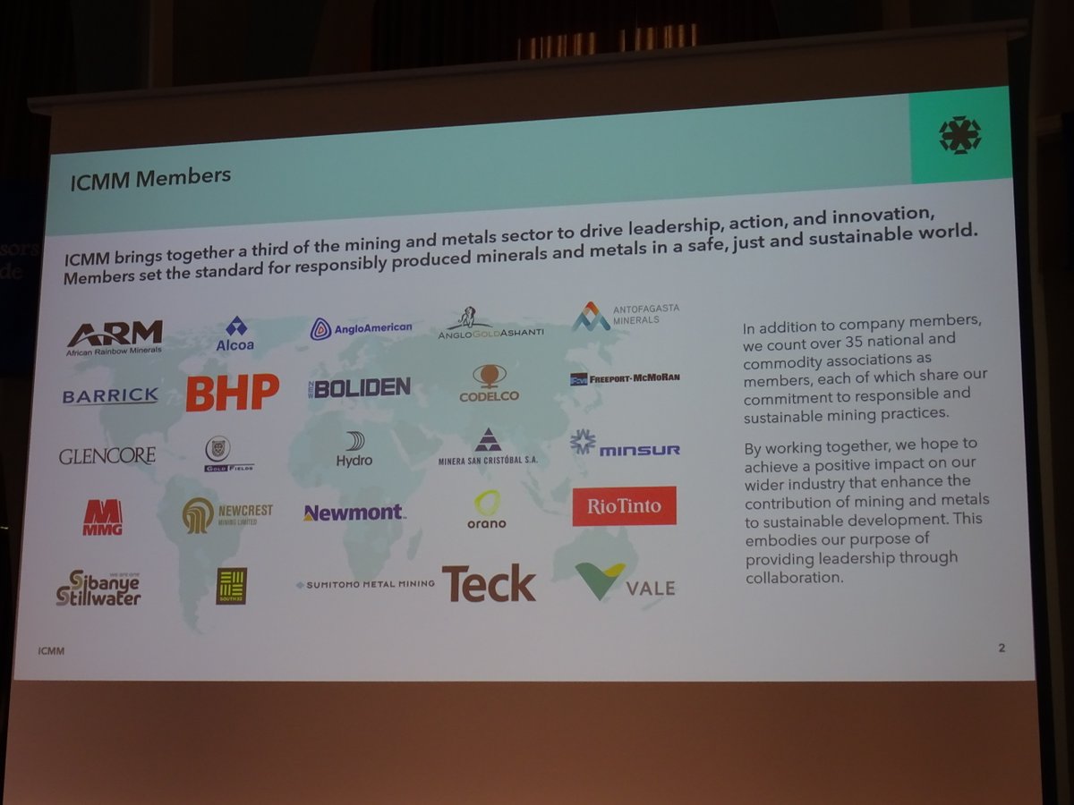 MiningProfesors's tweet photo. KEYNOTE: Current ICMM priorities;  M. Addy, ICMM International Council on Mining and Metals https://t.co/fzblkJNCTz