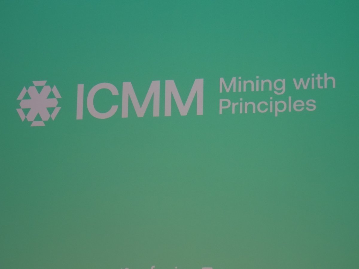 MiningProfesors's tweet photo. KEYNOTE: Current ICMM priorities;  M. Addy, ICMM International Council on Mining and Metals https://t.co/fzblkJNCTz