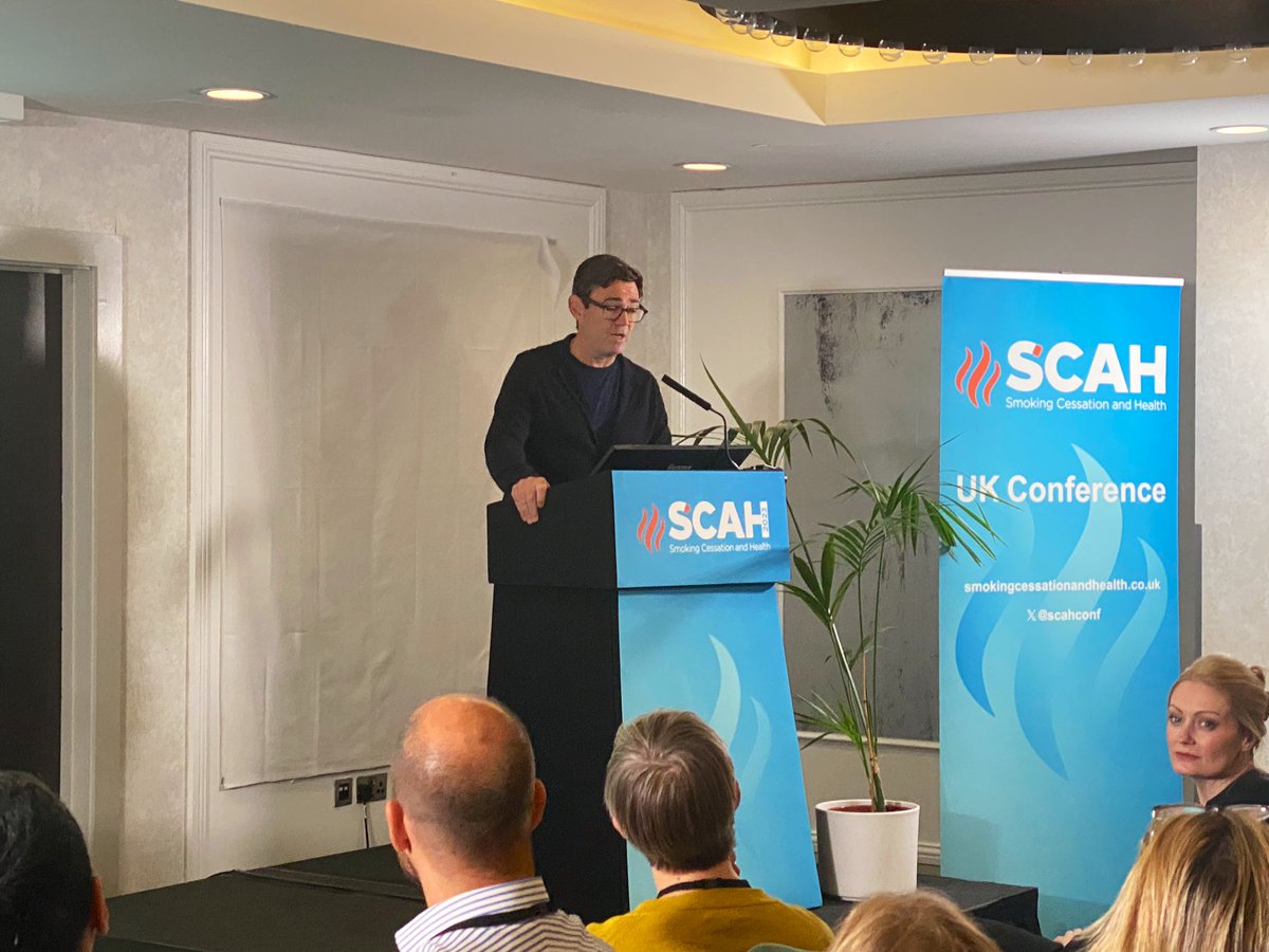 scahconf's tweet photo. Welcome @AndyBurnhamGM, Mayor of Greater Manchester, who is addressing conference and reinforcing why reducing smoking rates remains out #1 priority. https://t.co/qDT7HidtED