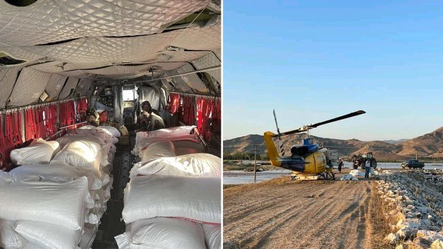 #Θεσσαλία: Με ελικόπτερα της Αεροπορίας Στρατού παραδίδουν ζωοτροφές σε αποκλεισμένα χωριά. 

Οι αγρότες και οι κτηνοτρόφοι μας έχουν υποστεί τεράστιες ζημιές. Πρέπει να τους βοηθήσουμε όπως μπορούμε!