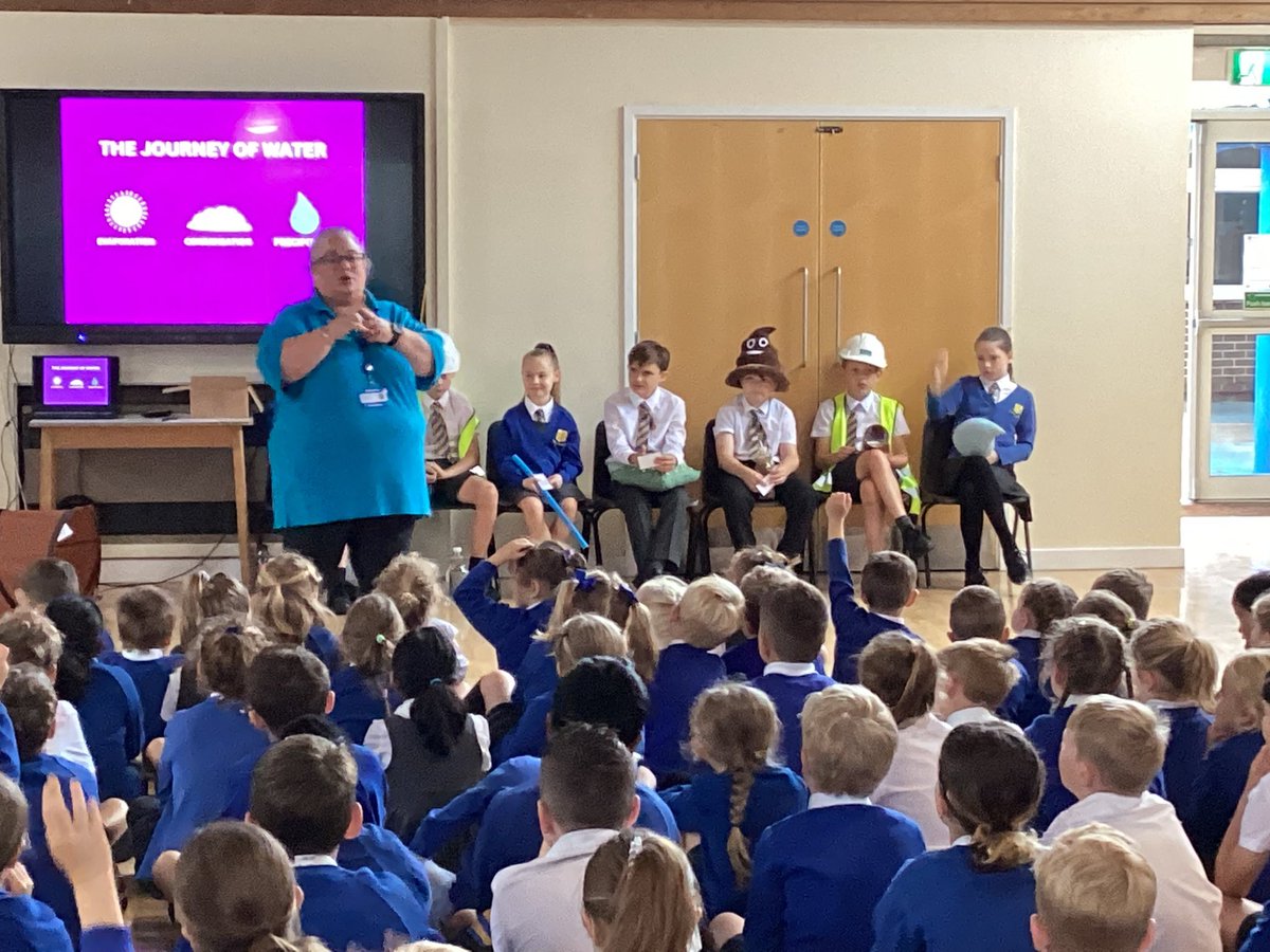 Severn Trent have paid us a visit today to help us understand more about the water cycle and support us on our sustainability journey <a href="/stwater/">Severn Trent</a> <a href="/SRSCMAT/">St Ralph Sherwin CMAT</a>
