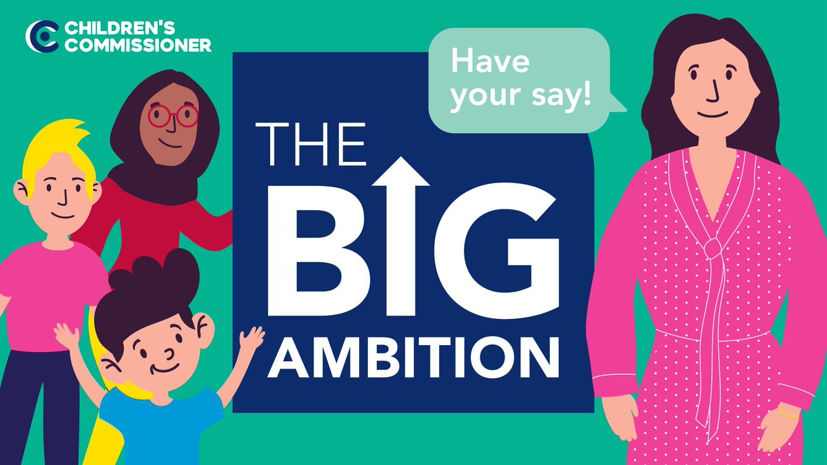 The Children’s Commissioner for England @ChildrensComm has launched #TheBigAmbition - a new campaign to hear directly from children and young people what they want from Government to make their lives better. Find out more and get involved here: bit.ly/3Z1jHKO