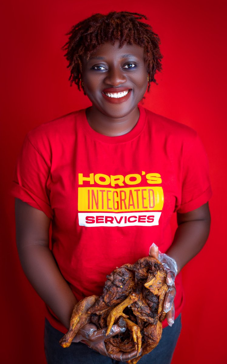 horoeden's tweet photo. Hi, my name is Eden and I am the Head sales girl of Horo's Integrated services. 
Asides fresh chickens we have spiced and smoked chicken that you can get for 6000 naira only. They're smoked dry and can serve as a healthy snack. https://t.co/4smJzMVu6h
