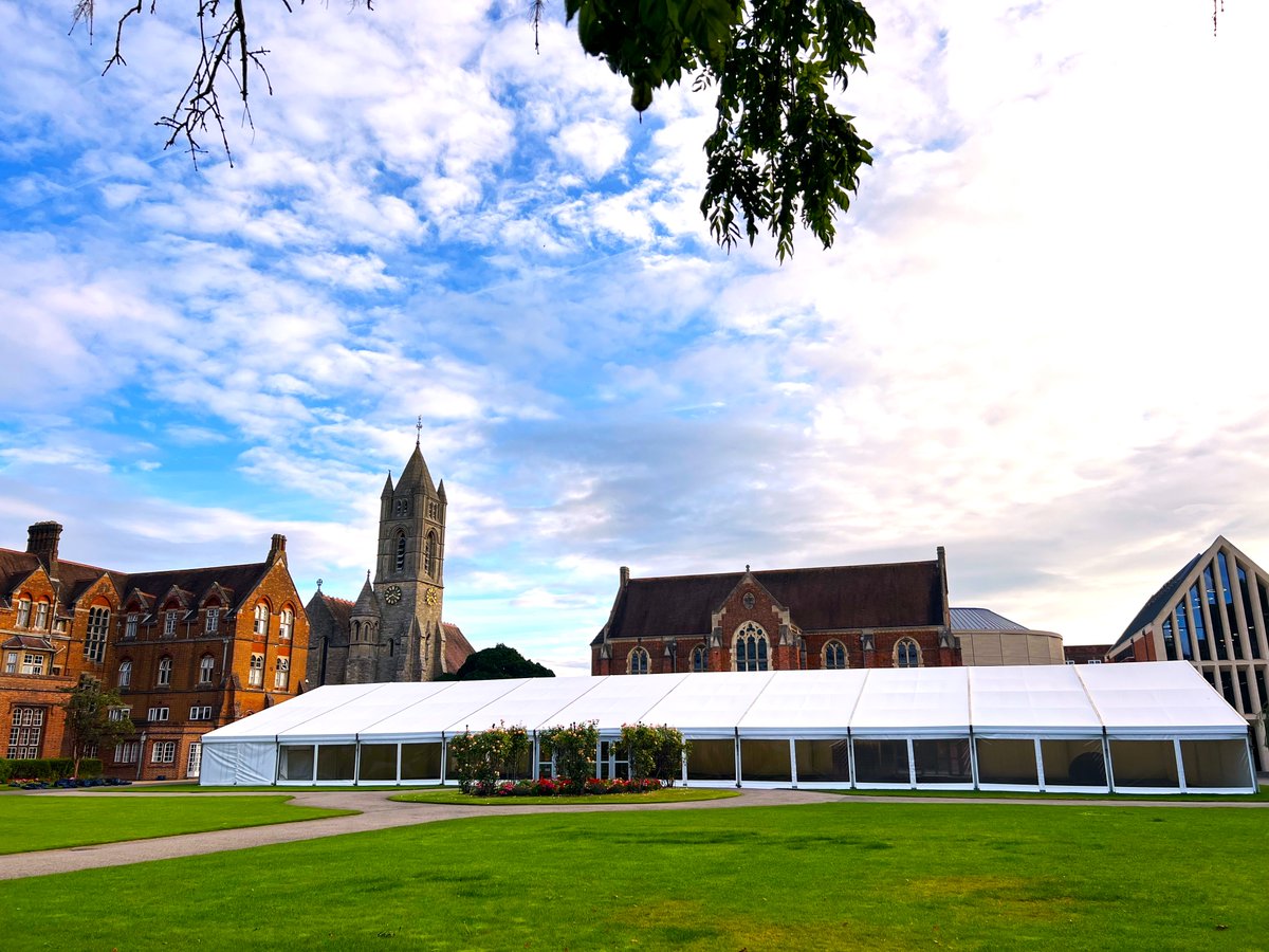 Preparations for the #celebrationofrowing on Saturday are well underway, and the marquee is looking gorgeous in the Quad.

The countdown is on with 2 days to go until we welcome almost 500 guests for an incredible evening of celebrations...  we expect to see lots of Rhubarb!