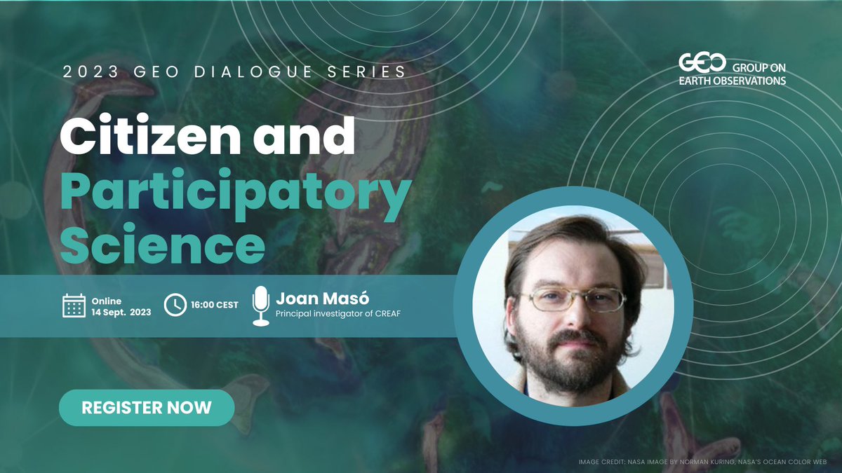 GRUMETS (@grumets_uab) on Twitter photo TODAY🗓️ Don't miss <a href="/joanma747/">Joan Masó Pau</a> at the <a href="/GEOSEC2025/">Group on Earth Observations</a> dialogues. He will explain why #interoperability is key for citizen and partipatory #science 🪲🖥️
🕓At 16:00 pm CEST
🔗 JOIN HERE: us02web.zoom.us/meeting/regist… TODAY🗓️ Don't miss <a href="/joanma747/">Joan Masó Pau</a> at the <a href="/GEOSEC2025/">Group on Earth Observations</a> dialogues. He will explain why #interoperability is key for citizen and partipatory #science 🪲🖥️
🕓At 16:00 pm CEST
🔗 JOIN HERE: us02web.zoom.us/meeting/regist…