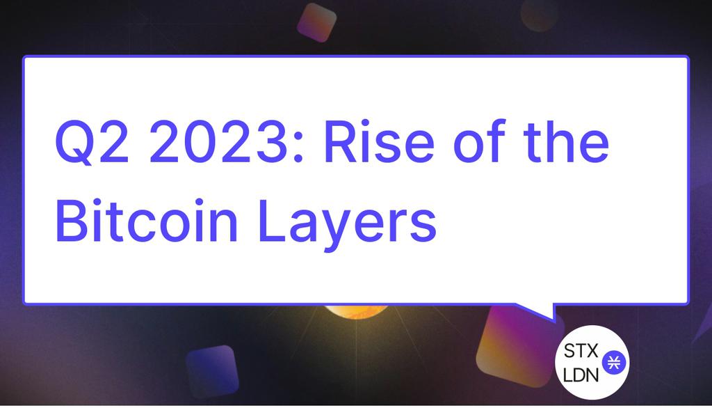 STXLDN's tweet photo. Throughout the Stacks ecosystem, builders created more value for Bitcoiners
Read the full article: Q2 2023: Rise of the Bitcoin Layers
▸ https://t.co/aLbxPW8tGH
#Crypto #Blockchain #BTC #Stacks #STX #Bitcoin #Technology #BitcoinLayers #Equality https://t.co/CYDKLpwhz3