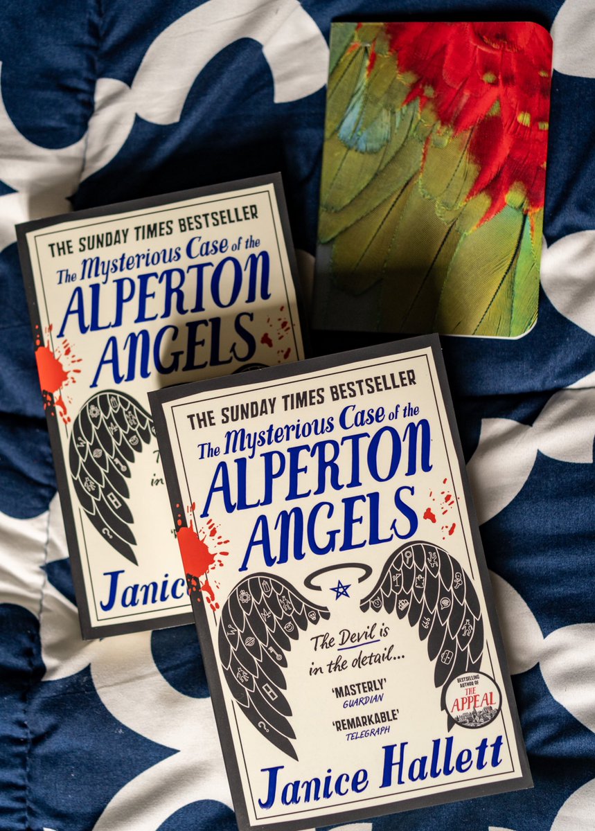 The Mysterious Case of the Alperton Angels is now out on paperback!
Happy publication day <a href="/JaniceHallett/">Janice Hallett</a> 🎉🎉🎉🎉

 I am giving away a copy and a notebook- to enter:
✨Follow me
✨Reshare this post
✨ Tag 2 friends

Open to UK residents only, competition closes 30/9