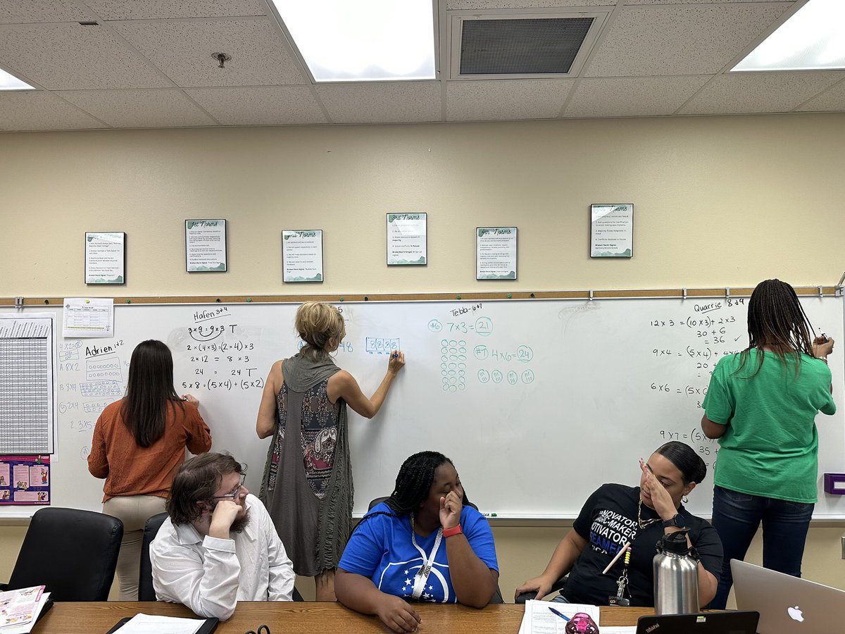 During Third Grade Math PLCs, teachers got a chance to solve the problems for the upcoming test, and discuss which methods they thought their students would use to solve, and which were the most efficient. <a href="/MathCoachStron1/">APStrong</a>