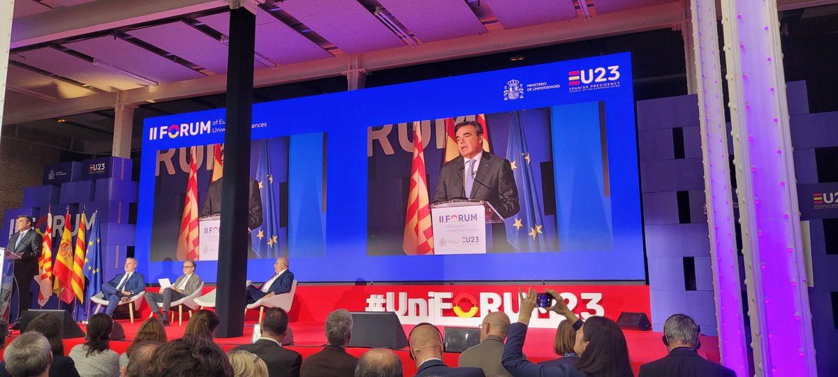 johnhuw's tweet photo. Delighted to be at II European University Forum in Barcelona, opening by @MargSchinas, with many @EURASHE members, including partners in #alliances
@jonaltunairaola https://t.co/xevg4pA3JV